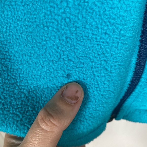 L.L bean fleece zip up jacket kids size 14-16 large play condition camping - Picture 3 of 11